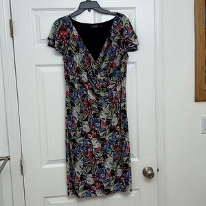 Lauren Ralph Lauren Black, red, green, white and Blue dress